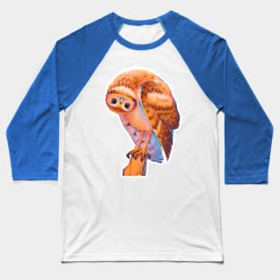 Cute Cartoon Owl Baseball T-Shirt